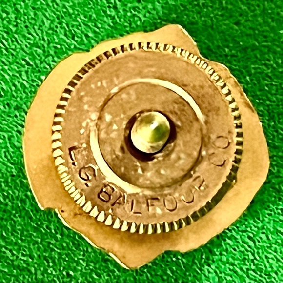 Lions Club Vintage 10 Karat Gold Enamel Pin